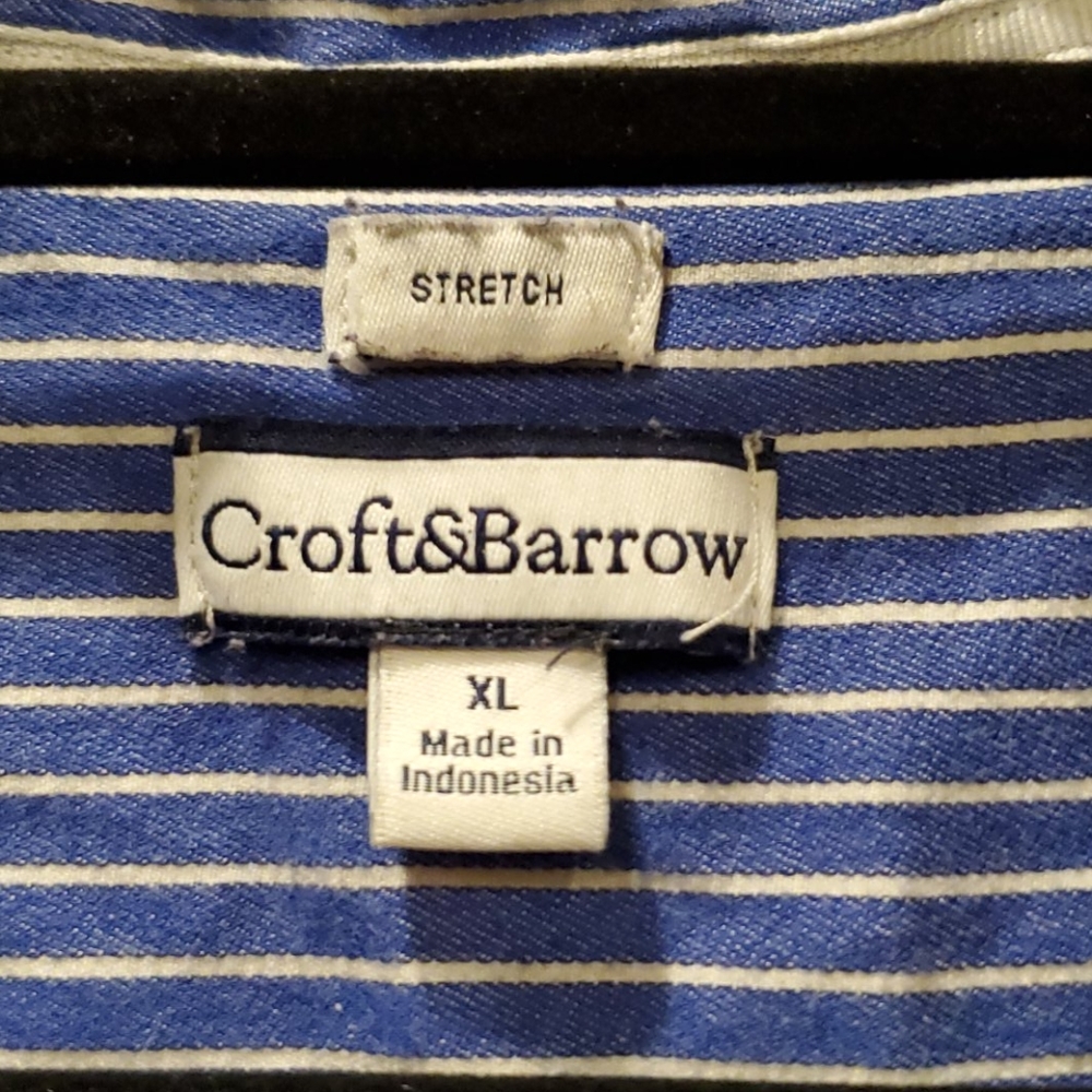 Croft & Barrow  striped button down - Picture 3 of 3